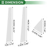 Suzuki Forenza 6 Pcs Chrome Silver Door Pillar Trim (2004-2008)