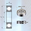 20pcs 699ZZ 9x20x6mm Double Metal Shield Single Row Deep Groove Ball Bearings