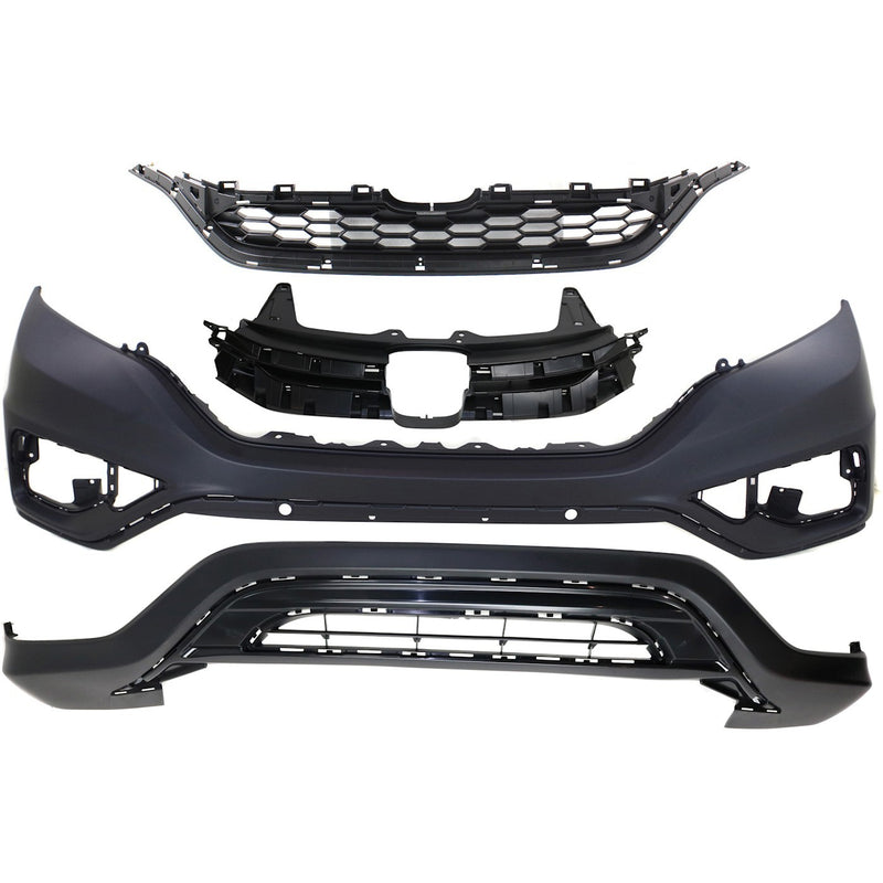 Bumper Cover Kit For 2015-2016 Honda CR-V Front 4pc With