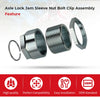 Honda ATC250R ATC350X Axle Lock Jam Sleeve Nut Clip Assembly (1985–1986)