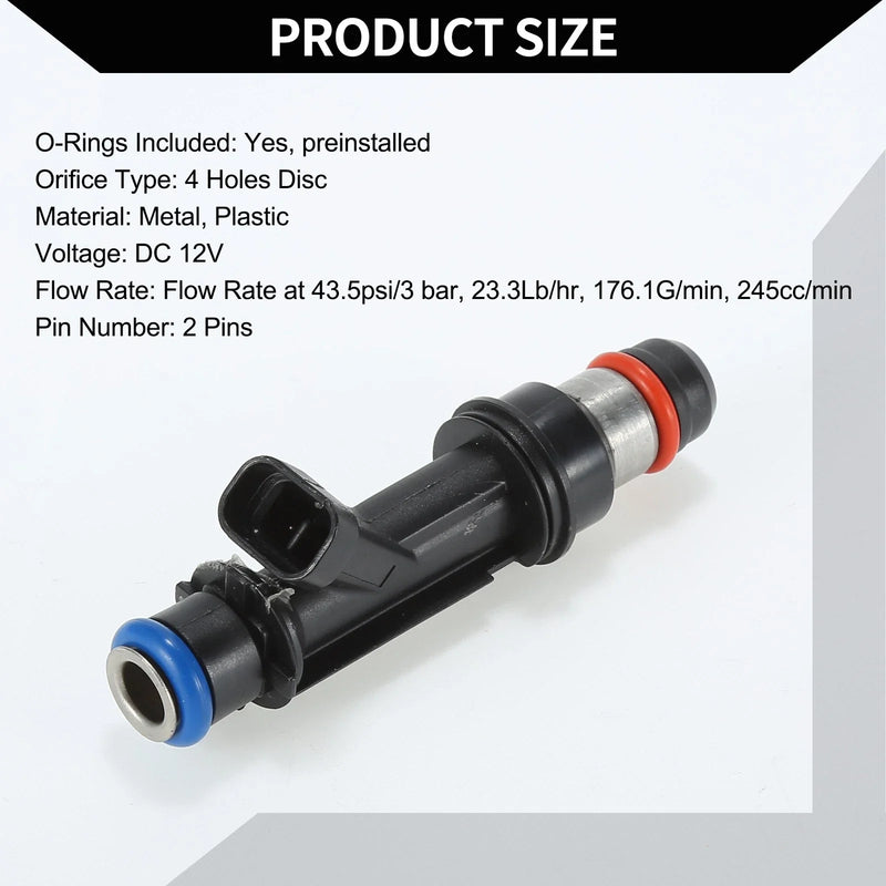Chevrolet Trailblazer 4.2L Black 1 Pc Fuel Injector (2002-2005)