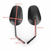 Harley Road Street Glide Softail XL883 1200 Mirrors Pair Black (2004-2023)