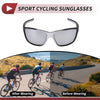 Set Motorcycle Riding Goggles Silver Tone Gray Lens Black White Frame PC UV400