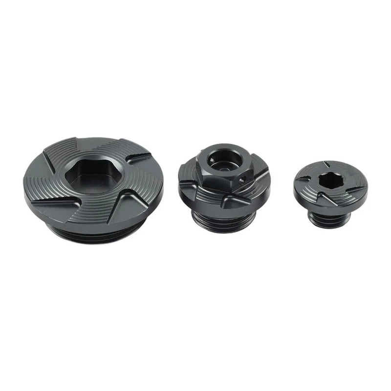 Kawasaki KX250 KX450 KLX450R Engine Timing Oil Filter Plug Screws Set
