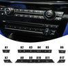 BMW 5 / 6 / 7 Series 12pcs Air Conditioning Control Switch Button Cap Cover