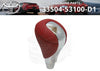 Lexus IS-F Shift Knob Red Leather Chrome (2008–2014)