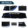 Toyota Hiace (2004-2024) Black Blue 1 Set Dashboard Cover Mat