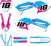 Kayo KT 50 2-Stroke Marino Pink Custom Graphics Kit