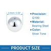 0.5mm Bearing Ball 1500 Pcs Bearing Steel G100 Precision Ball Silver Tone