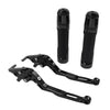 Benelli TRK502 / X Black Extendable Brake Clutch Levers & Grips (2017-2023)