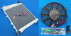 Austin Rover Mini Cooper Morris 1967-1991 Aluminum Radiator + Fan