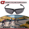 Set Motorcycle Riding Goggles Dark Gray Lens Black Frame PC Cycling Sunglasses