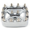 Harley Softail Dyna Sportster Chrome MX Style Brake Pedal Pad Cover