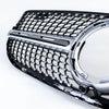 Mercedes Benz X253 Silver Diamond Slats Front Grille (2020-2022)