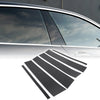 Nissan Titan 6pcs Black Carbon Fiber Car Pillar Window Trim Covers (2004-2015)