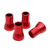 Audi A8 4 x Red Tire Valve Stem Caps & Sleeves (1997-2023)