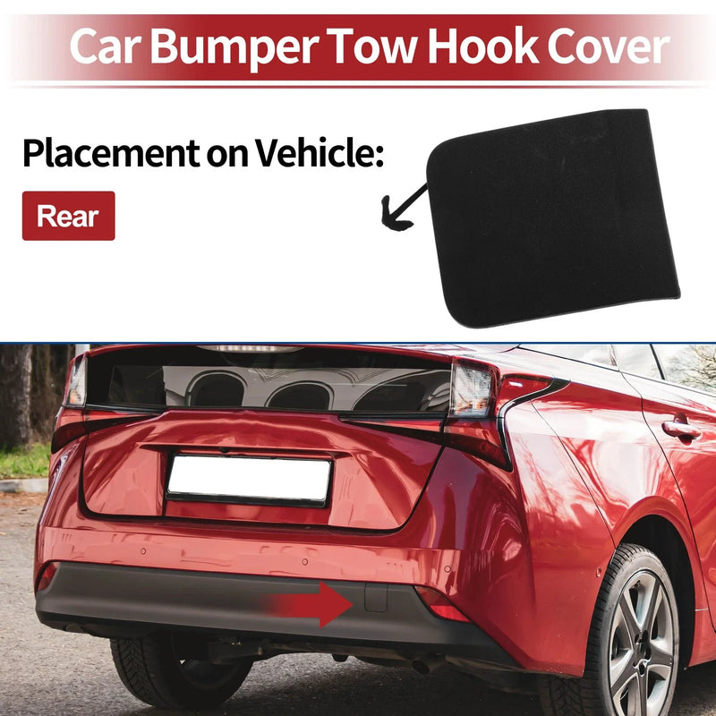 Toyota Prius (2021-2022) Black 1 Pc Rear Tow Hook Cover
