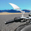 Pair Chrome Silver Tone Rearview Mirrors 13.5x4.5cm Motorcycle Cruiser