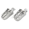 Bike Racing Silver Universal Motorcycle Wide Foot Pegs