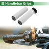 Motorcycle TPU White 7/8" 22mm Hand Grips Cover Kit