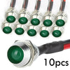 Car Truck Boat 10 x Indicator Light 12V 8mm LED