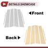 Lexus ES (2019-2022) Silver Tone 6 Pcs Door Pillar Window Trim