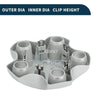 Toyota Tundra (2007-2021) Silver Plastic 1 Pc Wheel Center Cap