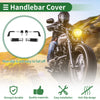 Handlebar End Grips Silver Rubber Motorcycle Hand Grips Cover Kit