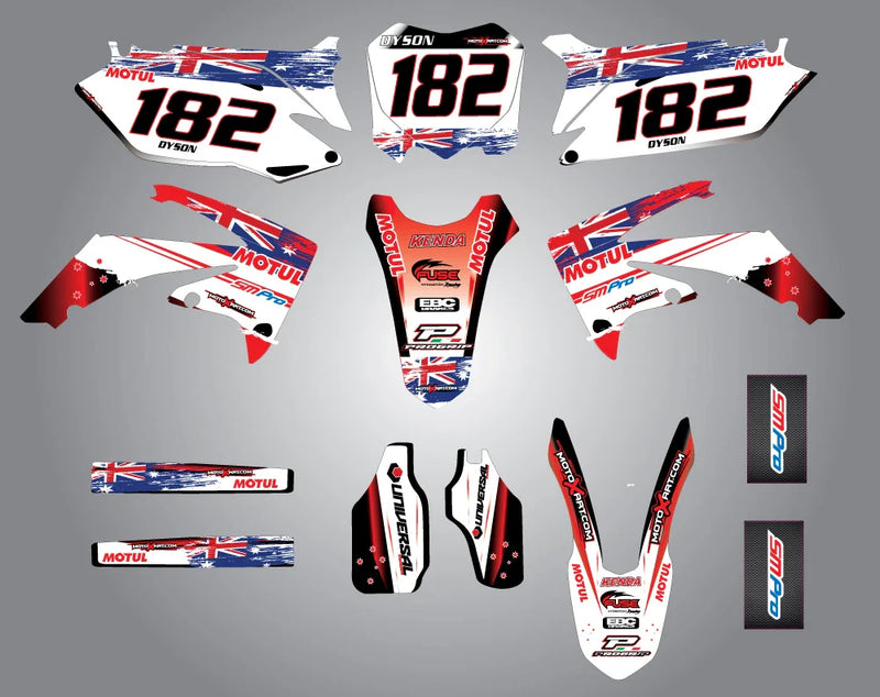 Honda CRF 450 (2009-2012) - Aussie Pride Stickers Custom Graphic Kit