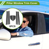 Chevy Aveo Carbon Fiber 6x Pillar Window Trim (2002-2006)