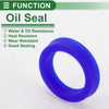 Make Model Oil Seal 28x38x8mm Rotary Shaft Seal TPU Blue 5 Pcs