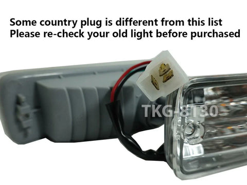 Toyota Hilux MK3 LN85 LN105 YN106 3 Wire Crystal Front Bumper Light (1988-1997)