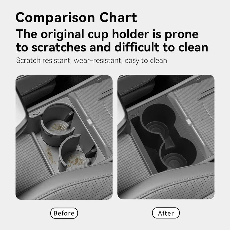 Kia EV3 Center Console Scratch-Resistant TPE Cup Holder (2024–2025)