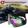 Motorcycle Motorcycle Riding Goggles 1 x Blue Lens Green Frame PC TPU