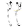 Harley Dyna Electra Glide Fat Boy Softail FXD 2 x Brake Clutch Lever Chrome