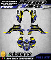 Yamaha YFZ Graphics STRIKE Style Stickers Decals (2003-2008)