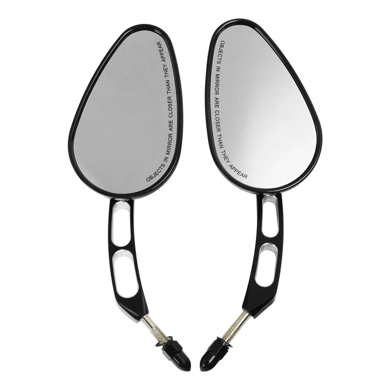 Harley Softail Deluxe FLSTN Black 8mm Rear View Mirrors (2005-2017)