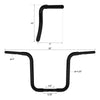 Harley Sportster 883 1200 14" Rise 1-1/4" Black Ape Handlebar (2004-2023)