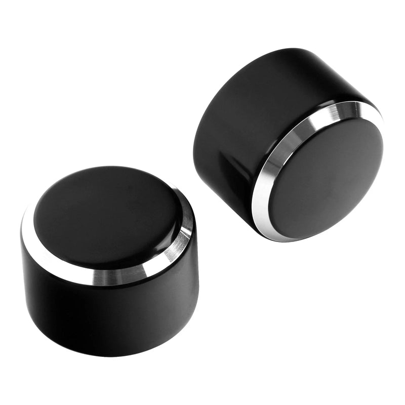 Harley Electra Road Glide Sportster Black Front Axle Nut Covers