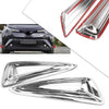 Toyota C-HR Pair ABS Chrome Front Fog Light Moulding Trim (2016-2018)