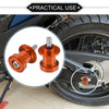 Motorcycle Orange Pair / 6mm / Swingarm Spools