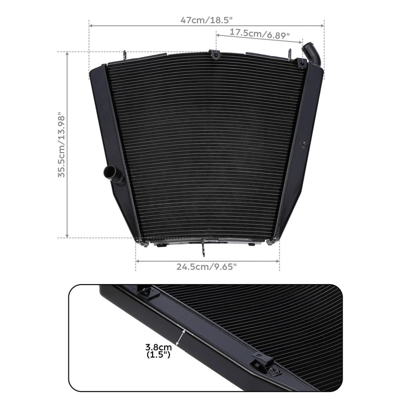Honda CBR1000RR Black Radiator Cooler (2006-2007)