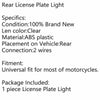 Universal Motorcycle Rear License Plate Light (2020-2023)