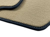 Ferrari F430 (2004-2009) with Alcantara Leather Beige Carpet Floor Mats