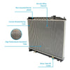 Nissan Elgrand E50 E51 2.5 3.5L V6 VQ35DE Radiator (2000-2008)
