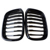 BMW G01 G02 X3 X4 Gloss Black Front Hood Kidney Grille (2018-2020)