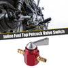 Motorcycle Red Gas Inline Petrol On-Off Fuel Tap Petcock Valve Switch 6mm