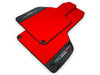 Lamborghini Huracan (2014-2023) - Carbon Fiber Leather Red Floor Mats