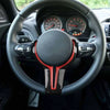 BMW M2-6 / X5 / X6 Soccer Patterns Carbon Fiber Steering Wheel Panel Replacement