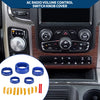 Dodge RAM 5x AC Gear Shift Headlight Media Knob Cover (2013 - 2017)
